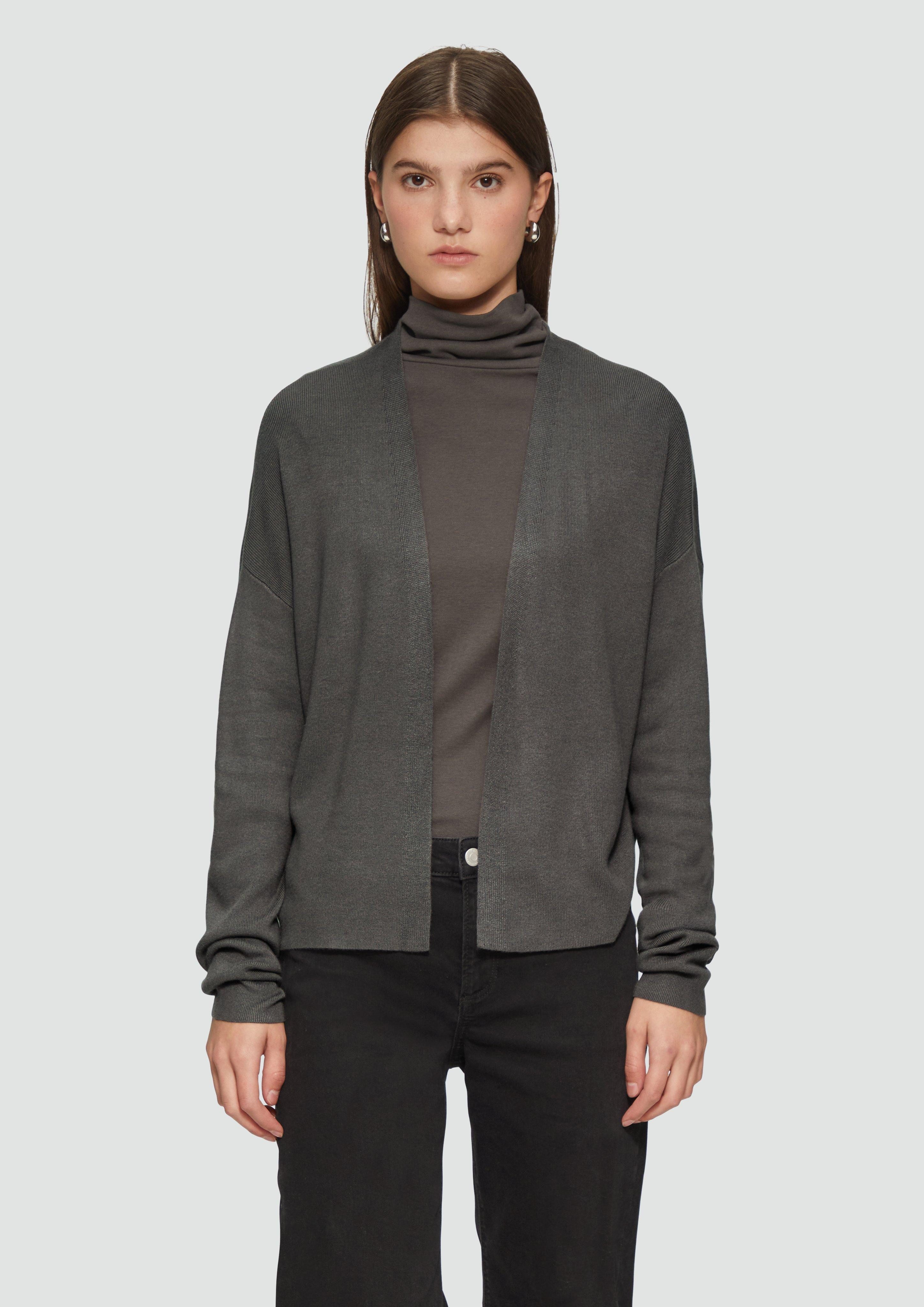 Funktionsjacke Offene Strickjacke aus Viskosemix