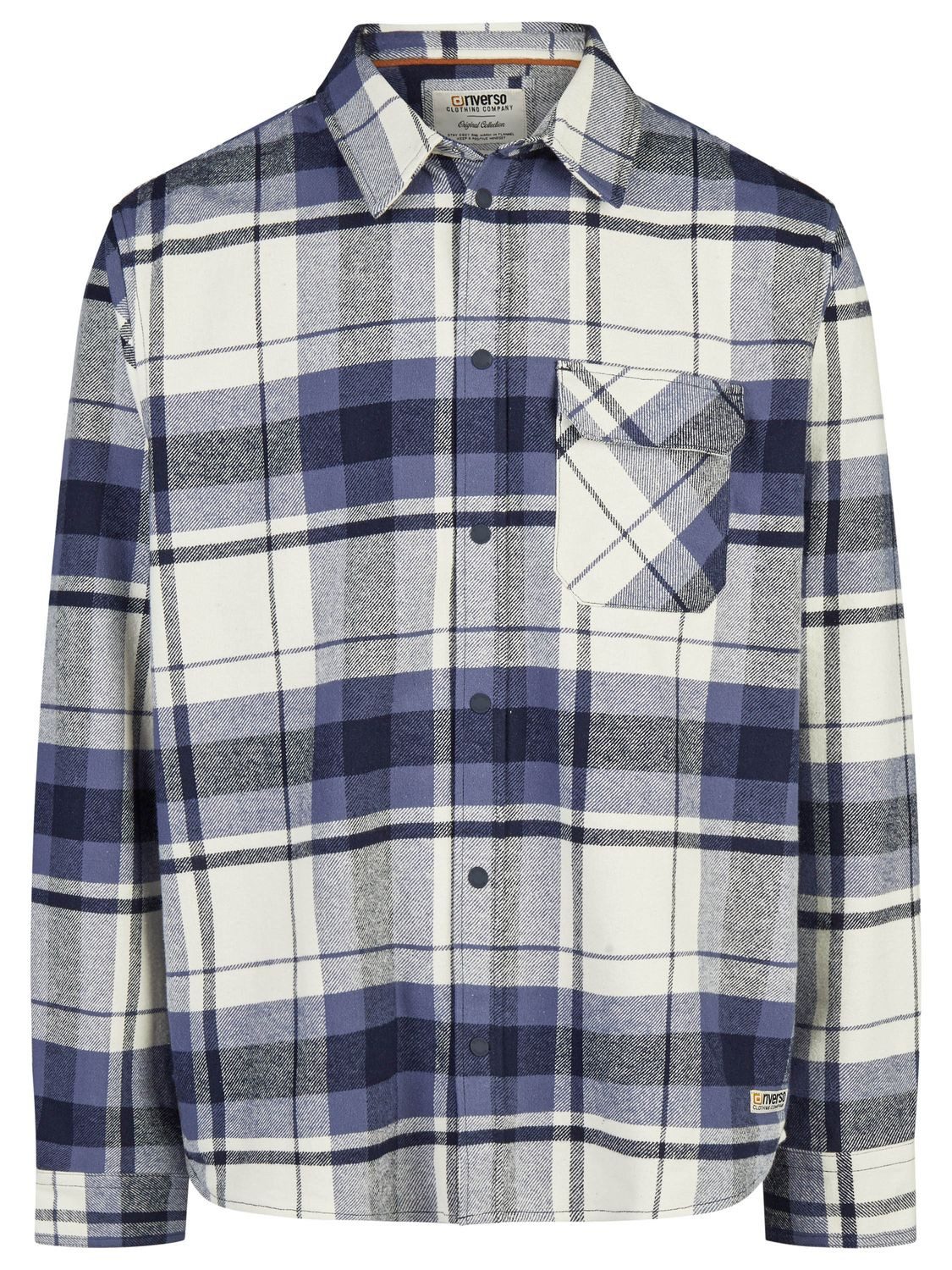 riverso Langarmhemd Herren Overshirt RIVVincent Regular Fit (1-tlg)