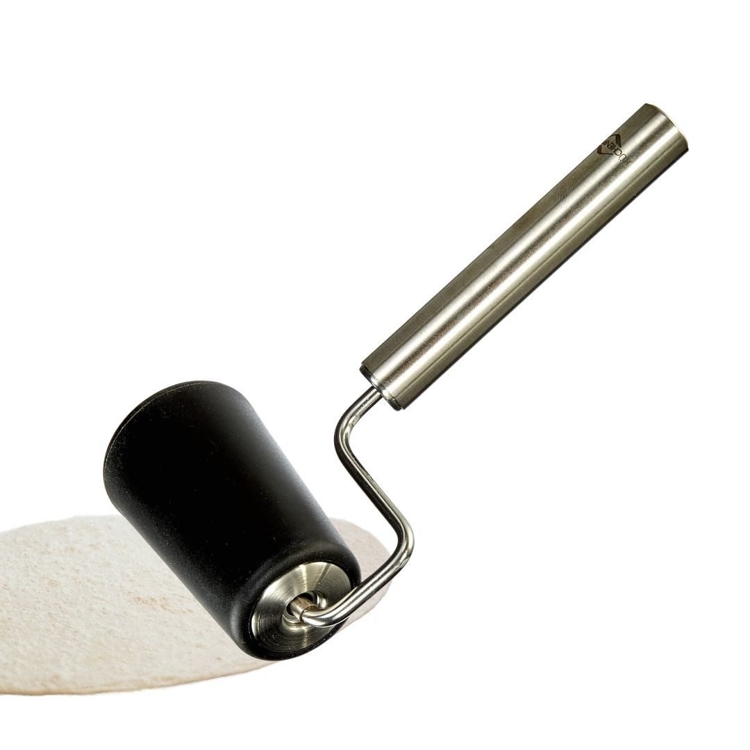 Küchenprofi Teigroller Pizzaroller BAKE Edelstahl/Kunststoff, Konische Walze