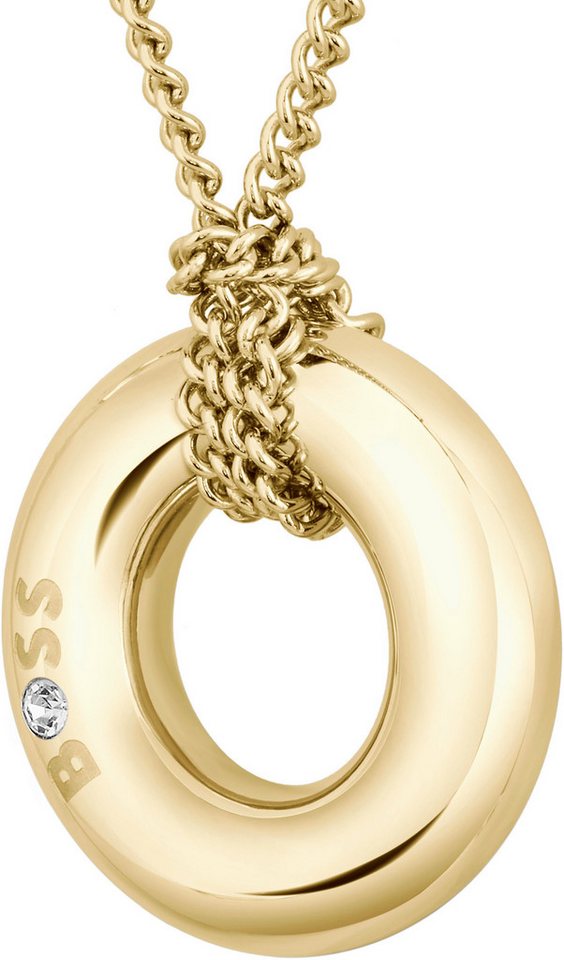 BOSS Kette mit Anhänger LIVE, Kreis, 15... BOSS Kette mit Anhänger LIVE, Kreis, 15...