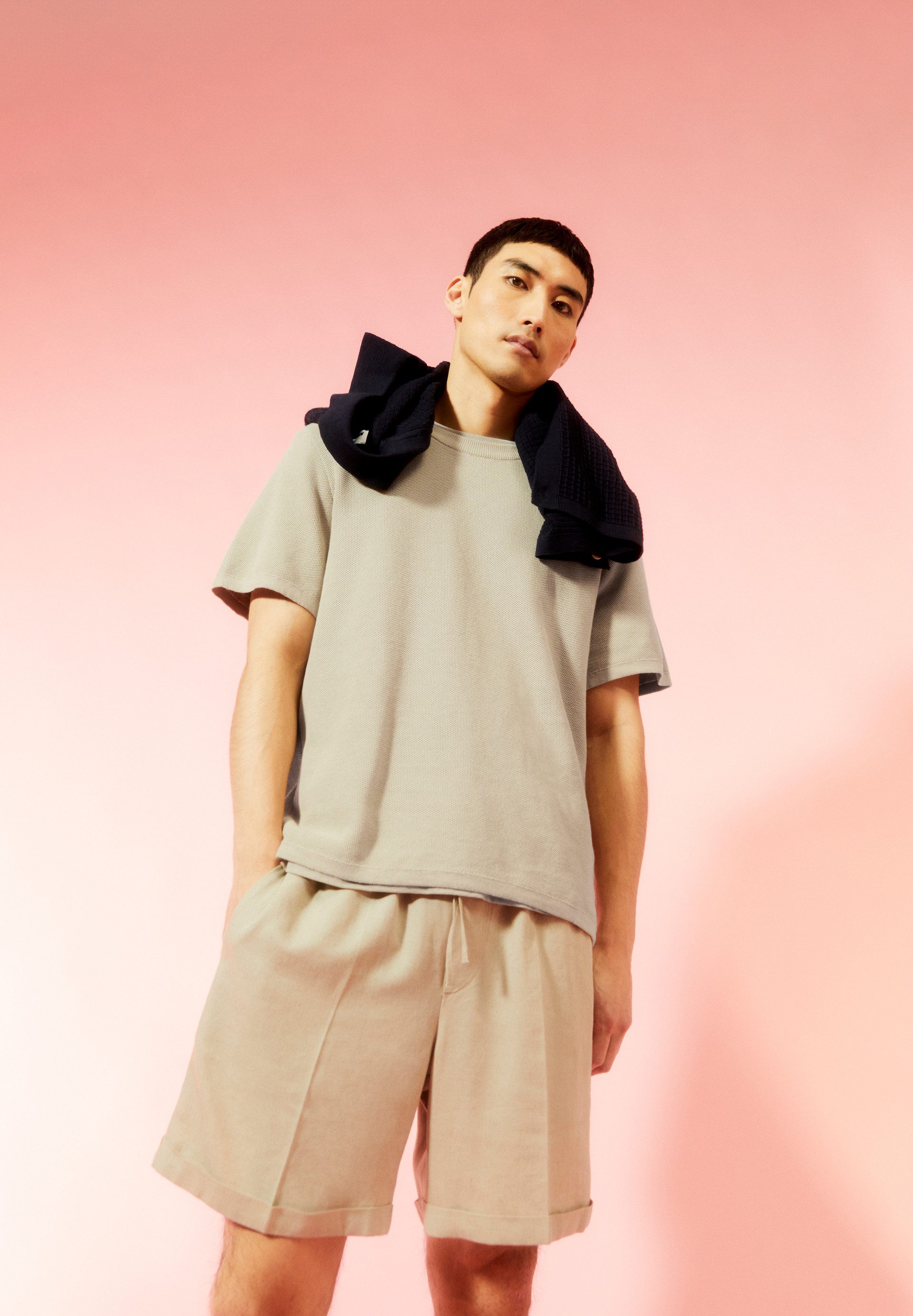 Armedangels Strickpullover ERWAAN T-Shirt Relaxed Fit aus Bio-Baumwolle Relaxed Fit