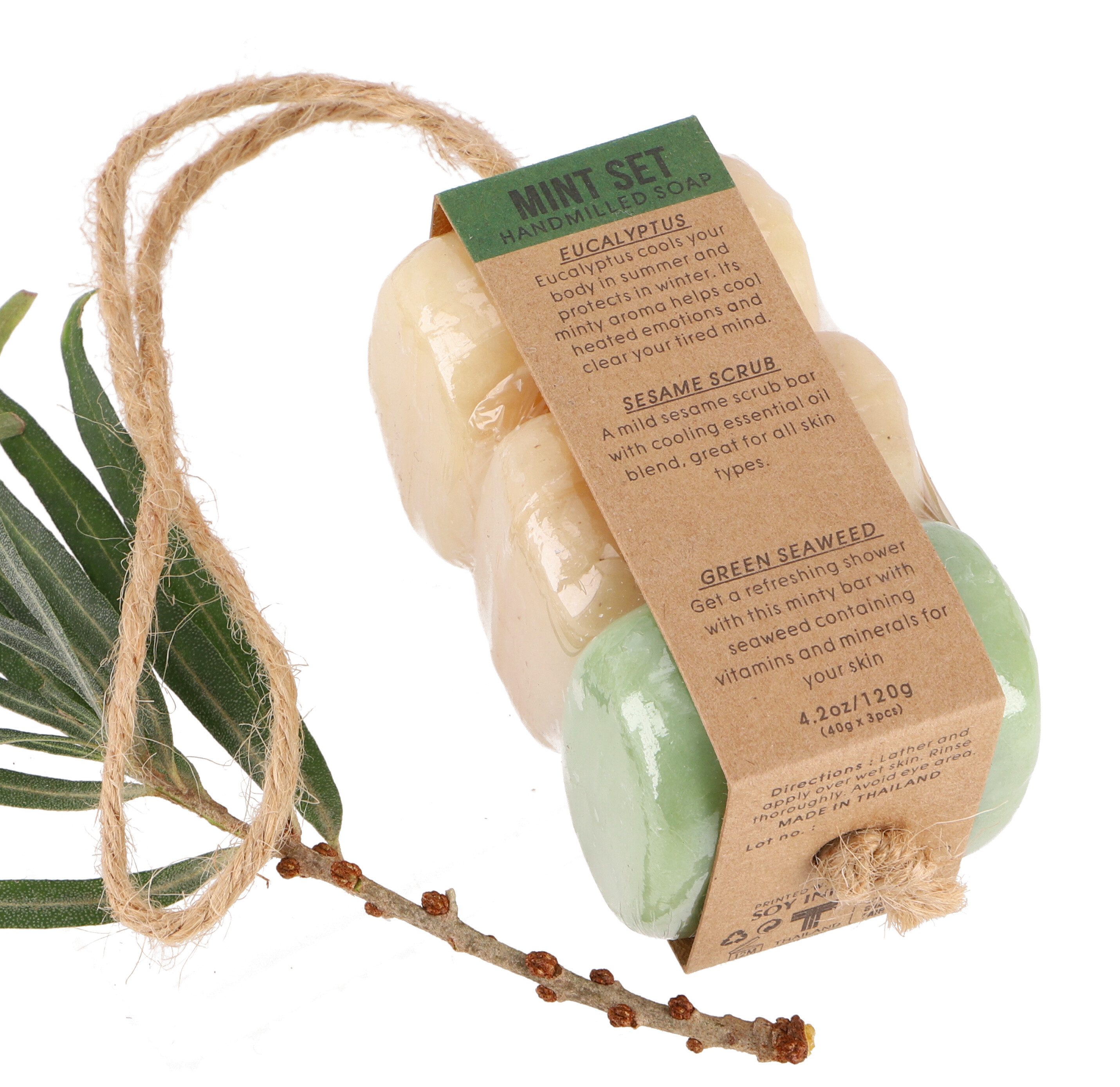 Guru-Shop Handseife Geschenkset 3 x 40 g handgemachte Duftseifen,..
