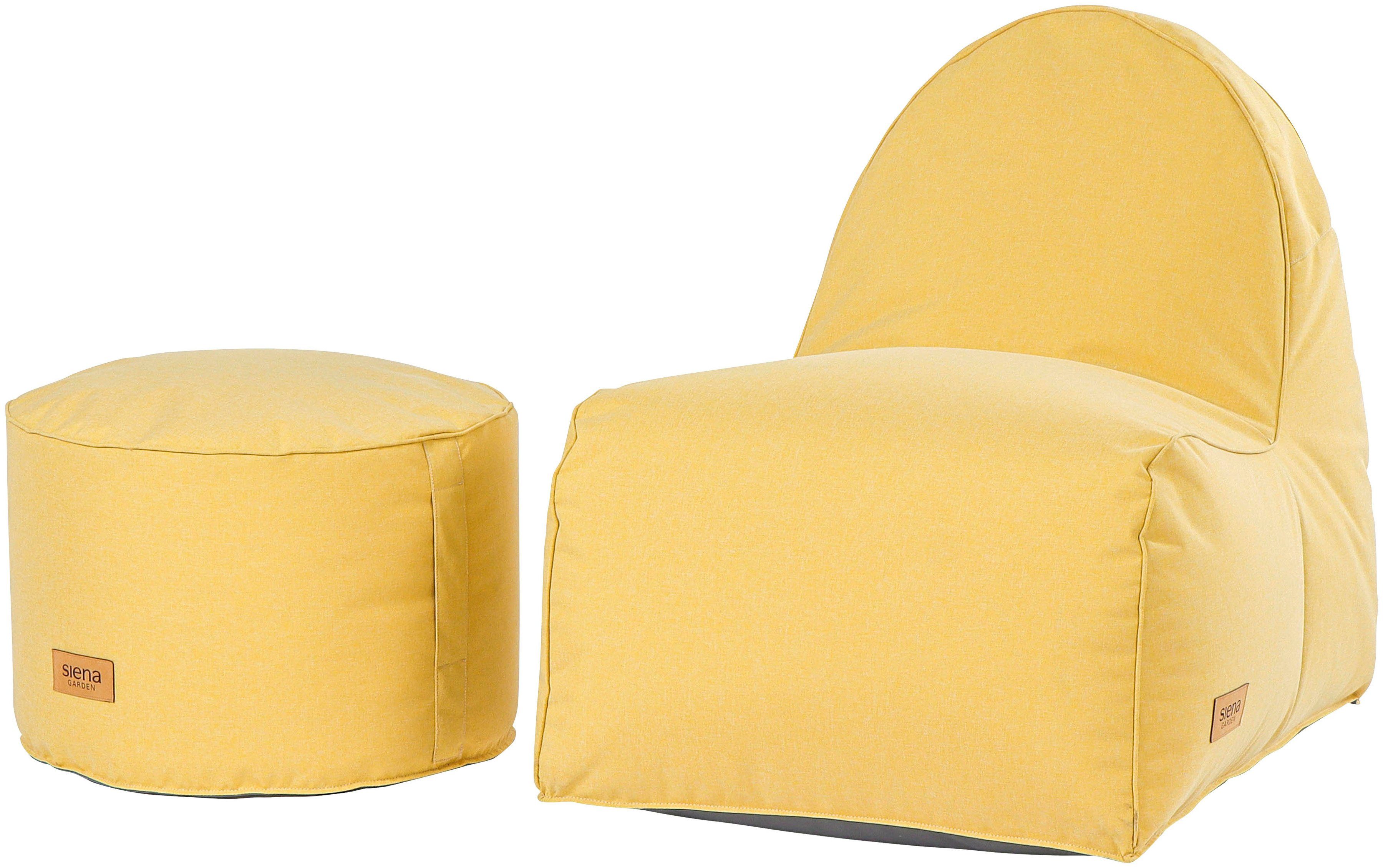 in Farben Outdoor, erhältlich Siena lemonjuice Round Sitzsack & Indoor verschiedenen Garden FLOW.U Ø60cm*H40cm,
