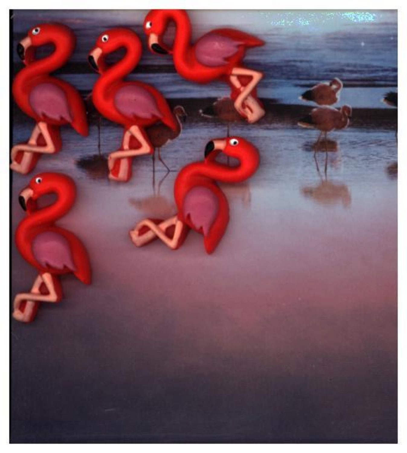 Schulheft Magnete FLAMINGO 5er Set pink