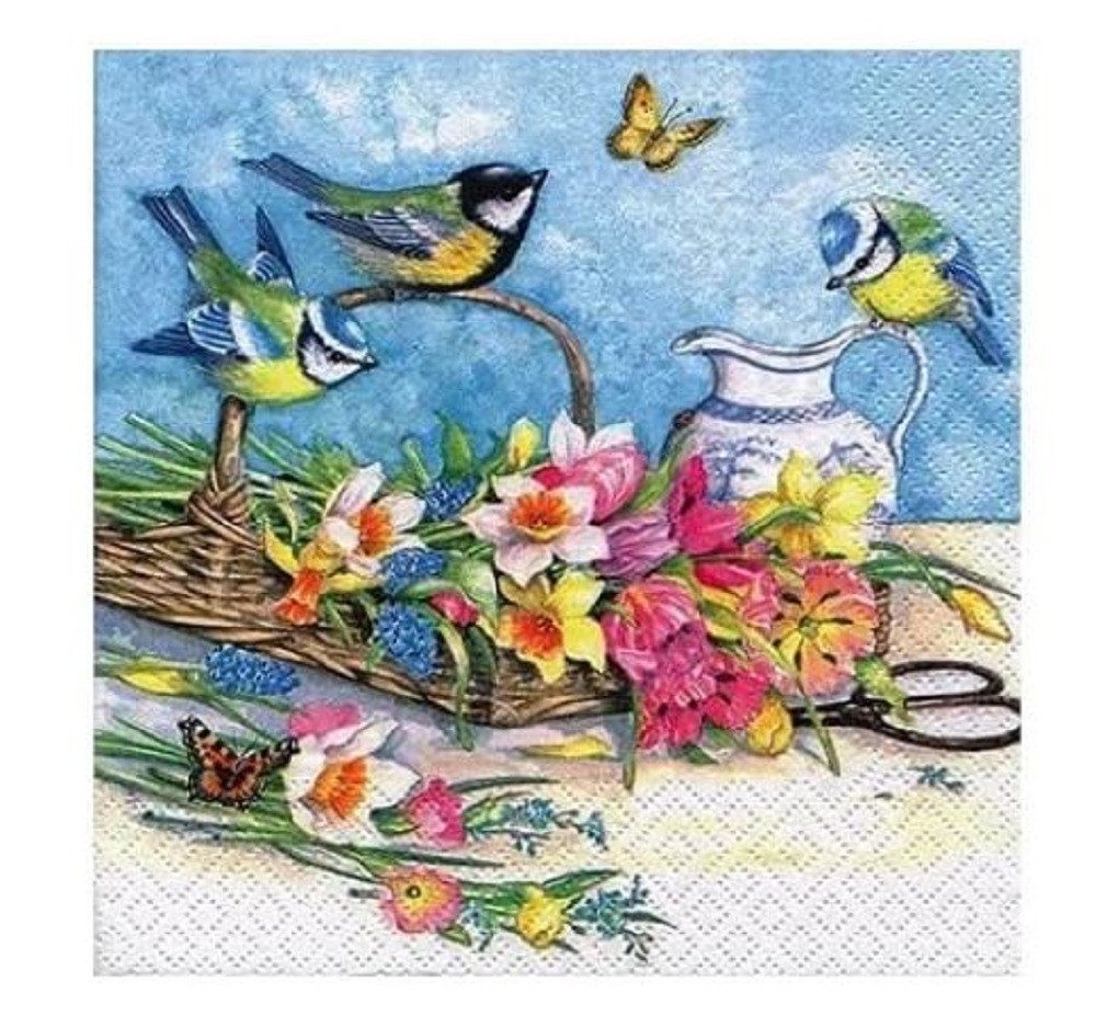 Jet Papier GmbH Papierserviette Maritim, Strand, Meer, Urlaub, Sommer, Tischdeko, Kollektion, (20 St), Partydeko, Serviettentechnik und Decoupage geeignet