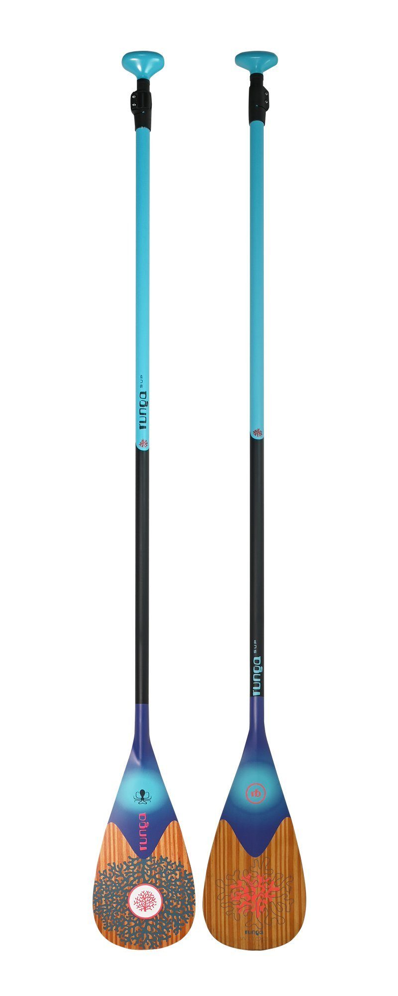 Carbon Vario-Paddel 1-St) Paddling Stand Up SUP-Paddel, Paruru (Runga Carbon Paruru Vario-Paddel, Runga-Boards SUP