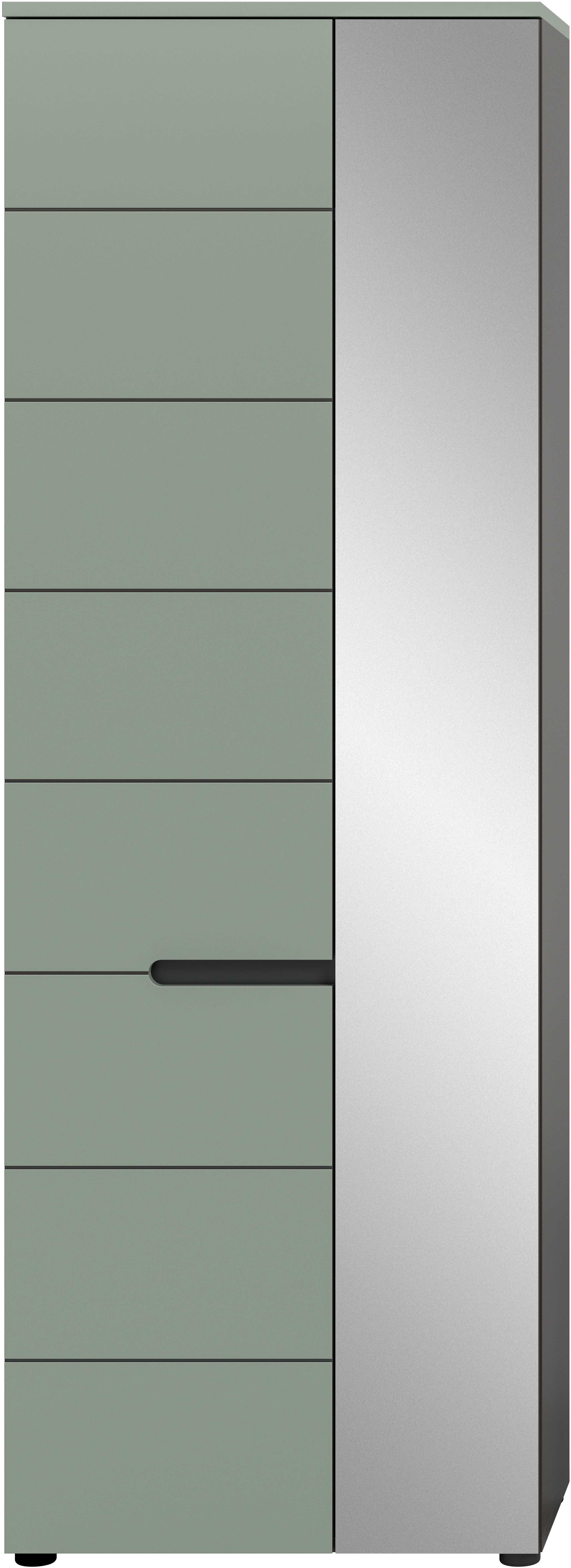 Home affaire Garderobenschrank REHAT, TOPSELLER!, Höhe 190cm, 2 Türen, 6 Fächer, 1 Kleiderstange (1-St., in verschiedenen Farben erhältlich) Garderobe, Flurschrank, Dielenschrank, Kleiderschrank, Garderobenmöbel