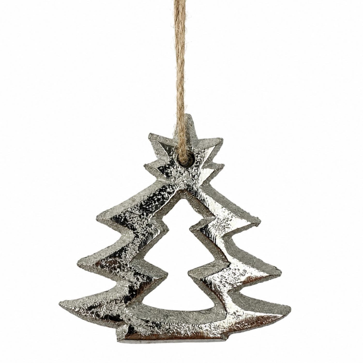 RIFFELMACHER & WEINBERGER Dekoobjekt Weihnachtsdekoration Tannenbaum Silber Baumschmuck