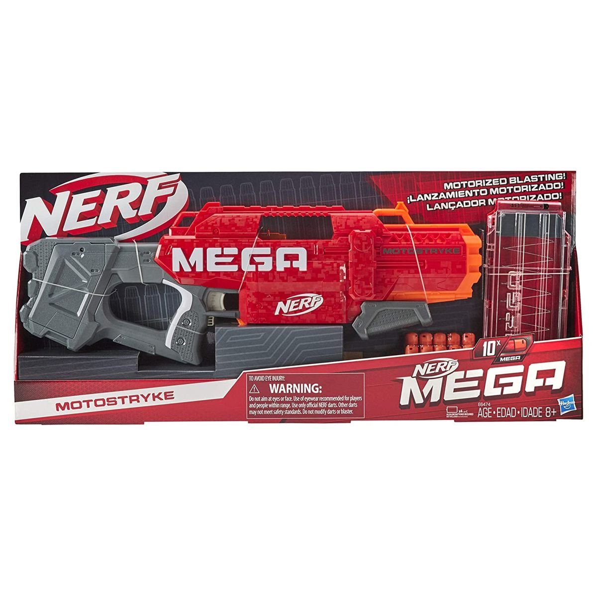 Blaster Hasbro E6474EU4 - Nerf Mega - Motorstrike - motorisierter Blaster mit