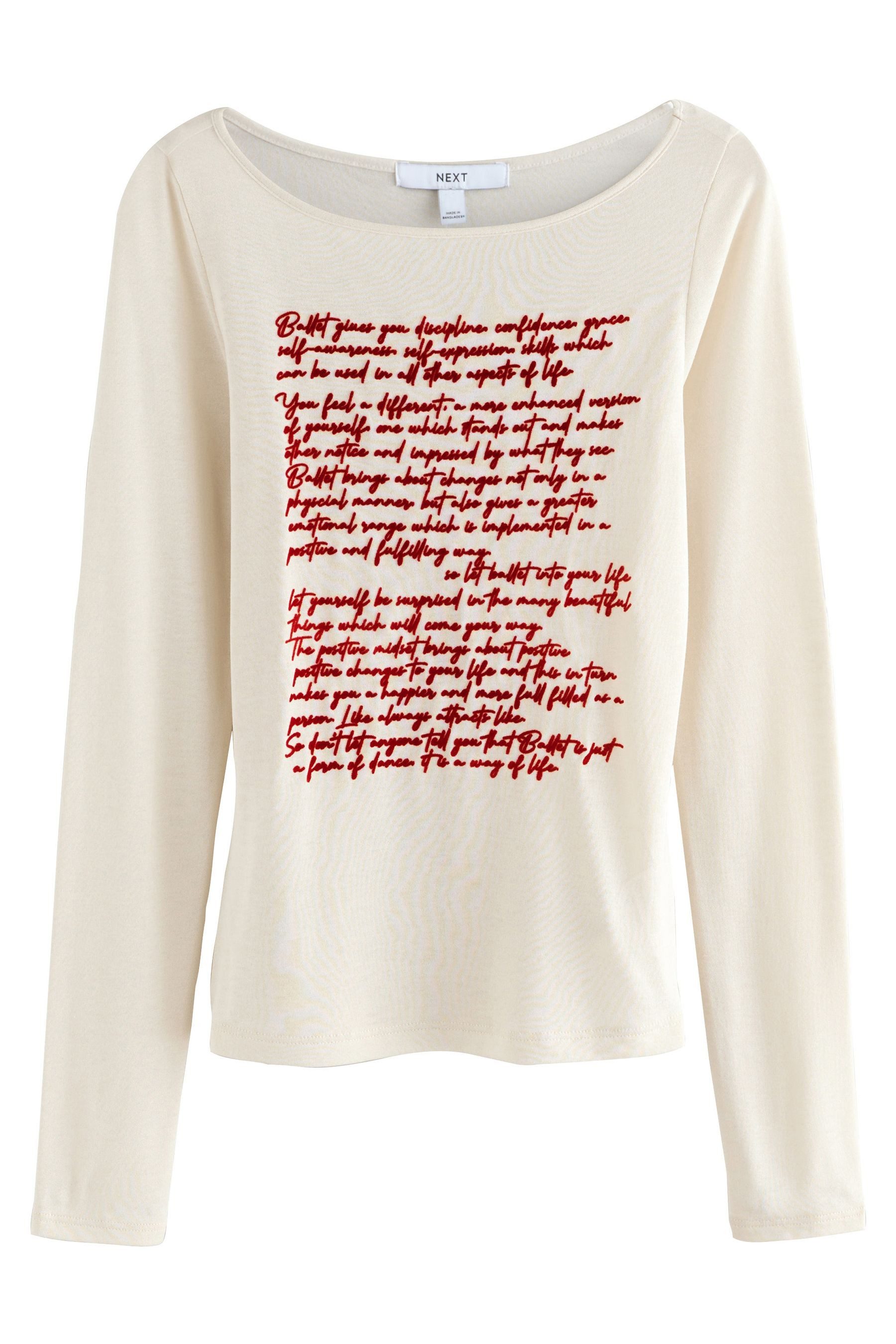 Next Langarmshirt Langarmshirt mit Grafikprint (1-tlg) günstig online kaufen