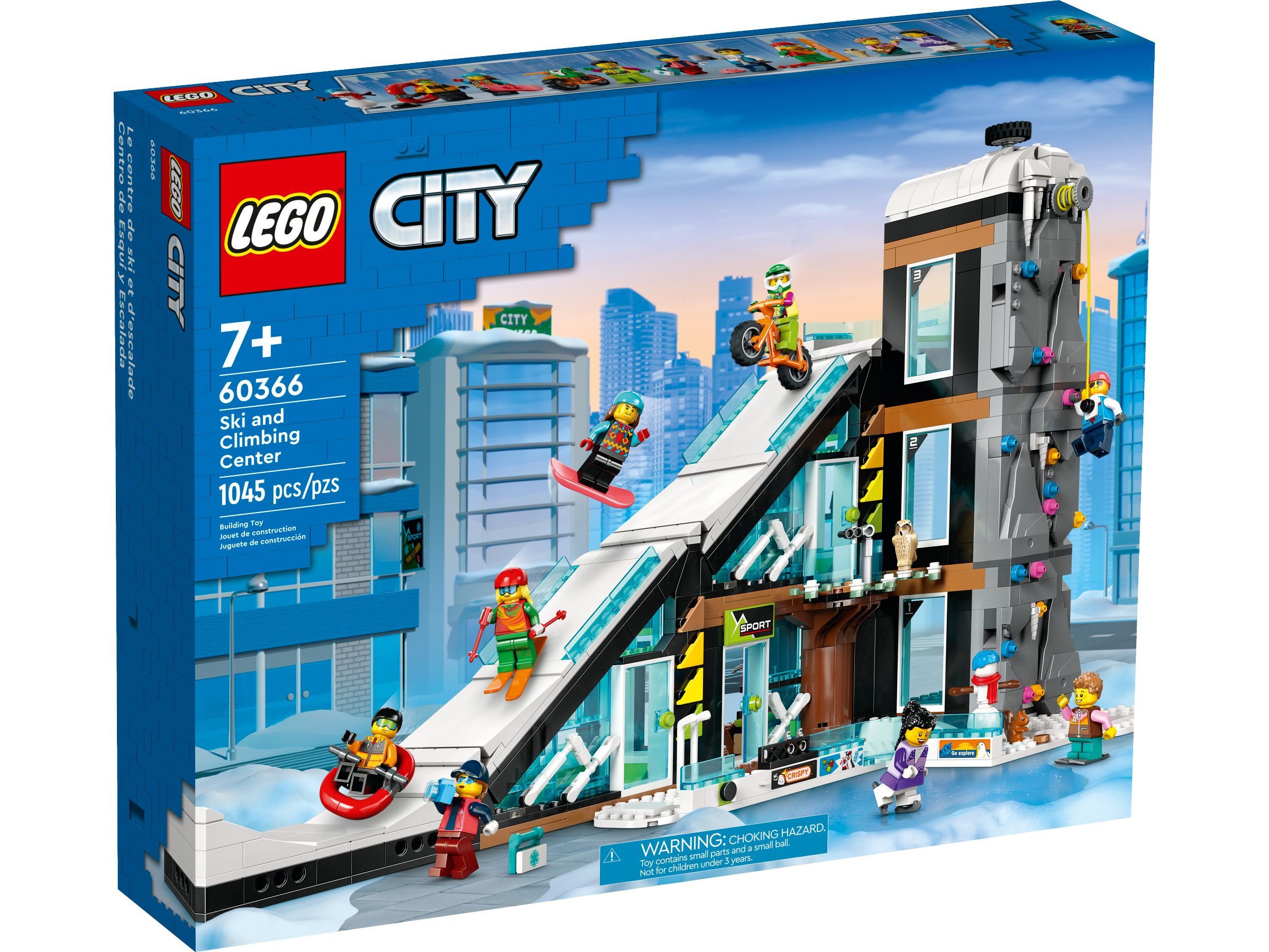 LEGO® LEGO City 60366 Wintersportpark Konstruktionsspielsteine, (Set, 1045 St., 1045 Teile)