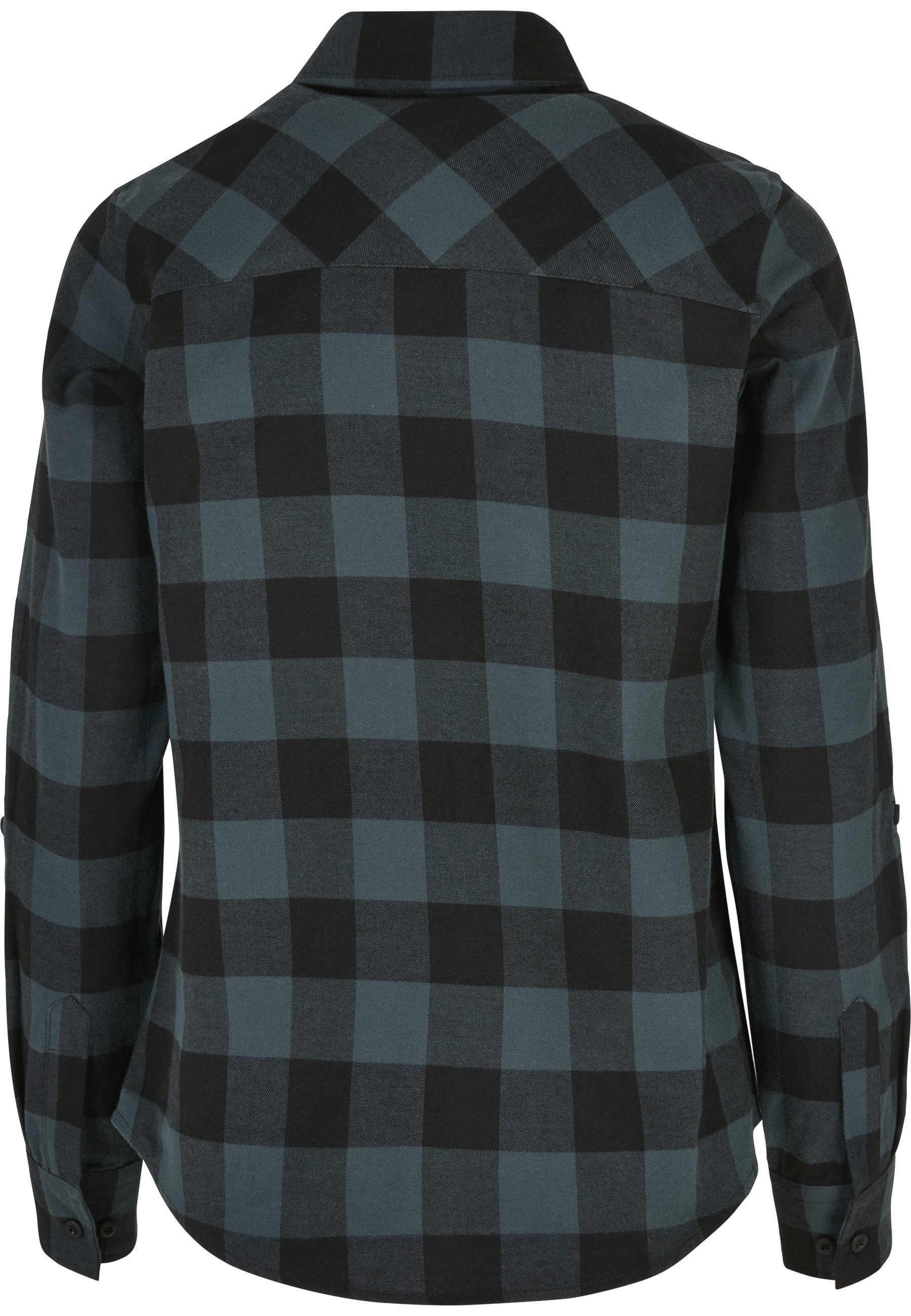URBAN CLASSICS Langarmhemd Urban Classics Damen Ladies Turnup Checked Flanell Shirt (1-tlg)