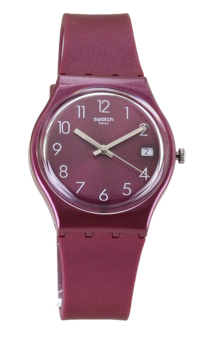 Swatch Quarzuhr Swatch Damen Quarz Uhr GR405 REDBAYA X71, (Weiß)
