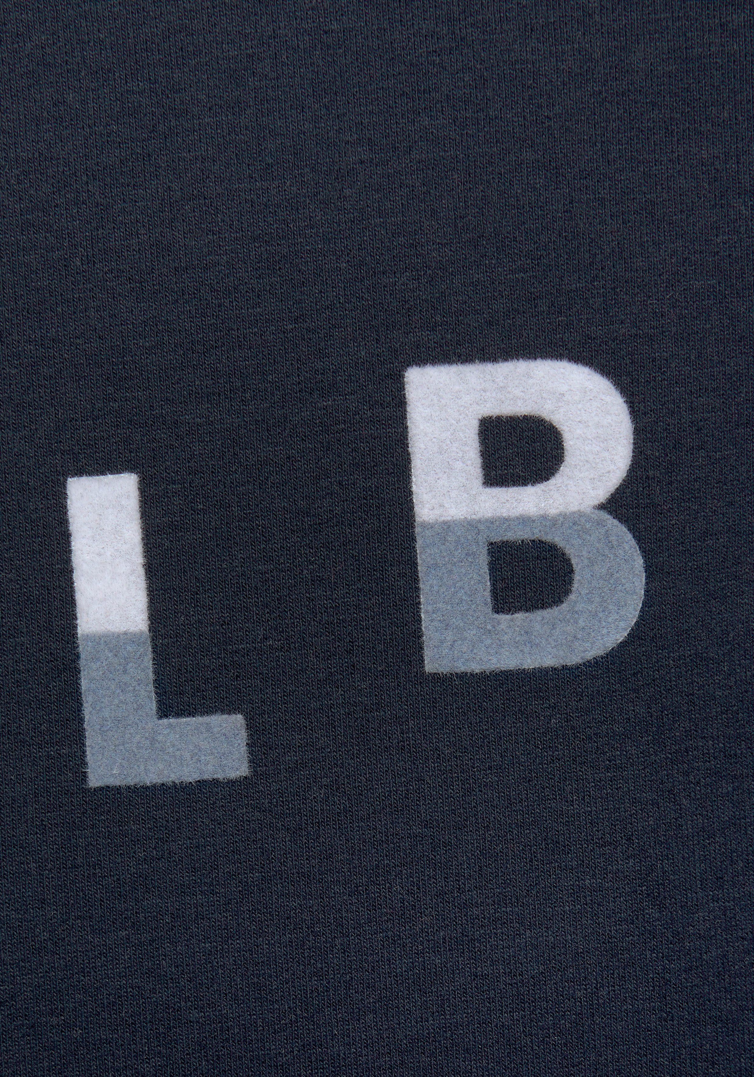 Elbsand Sweatshirt Sontje mit Flockprint vorne, sportlich-casual