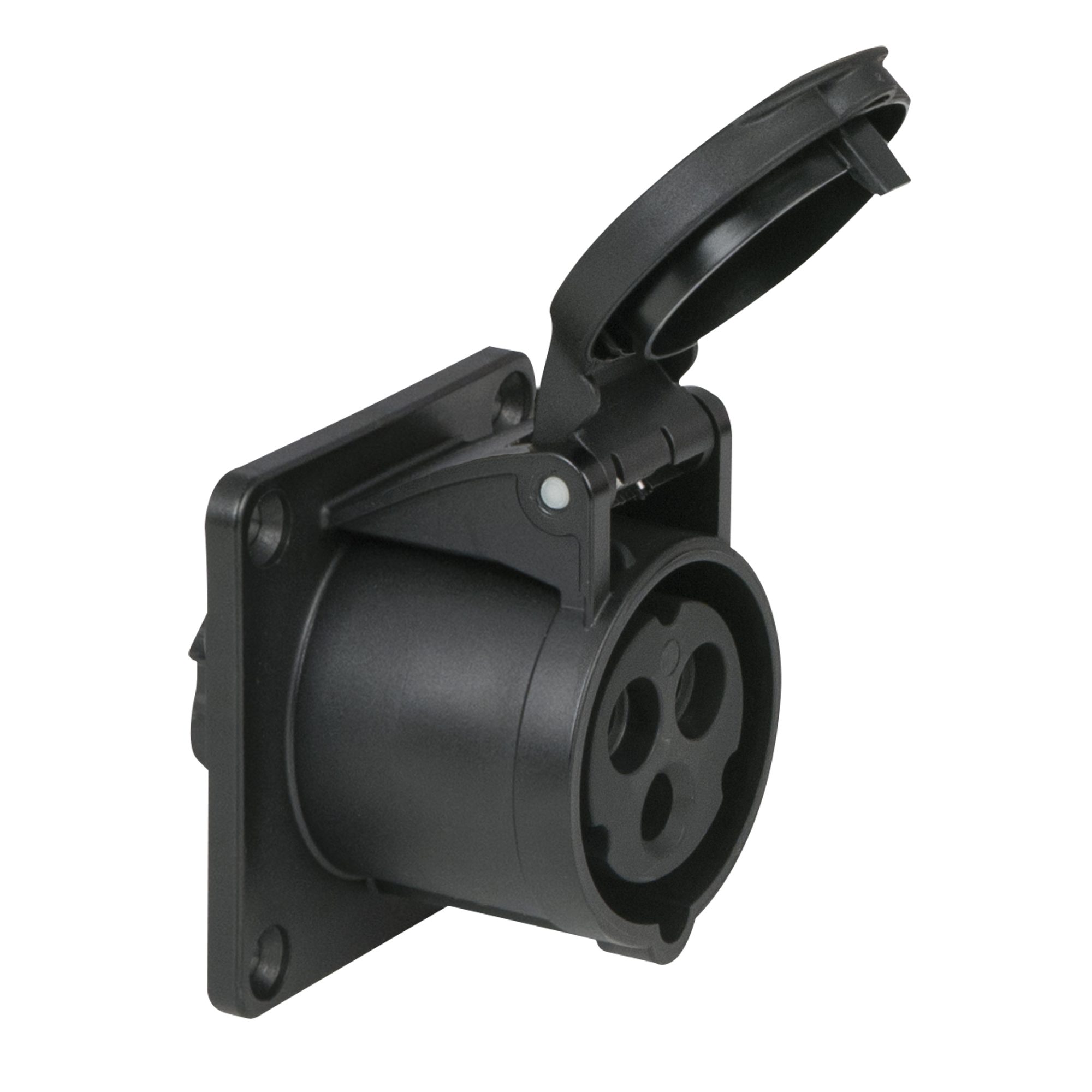PCE Вилка cee PCE CEE 16 A/240 V - 3P Socket female Schwarz - IP44