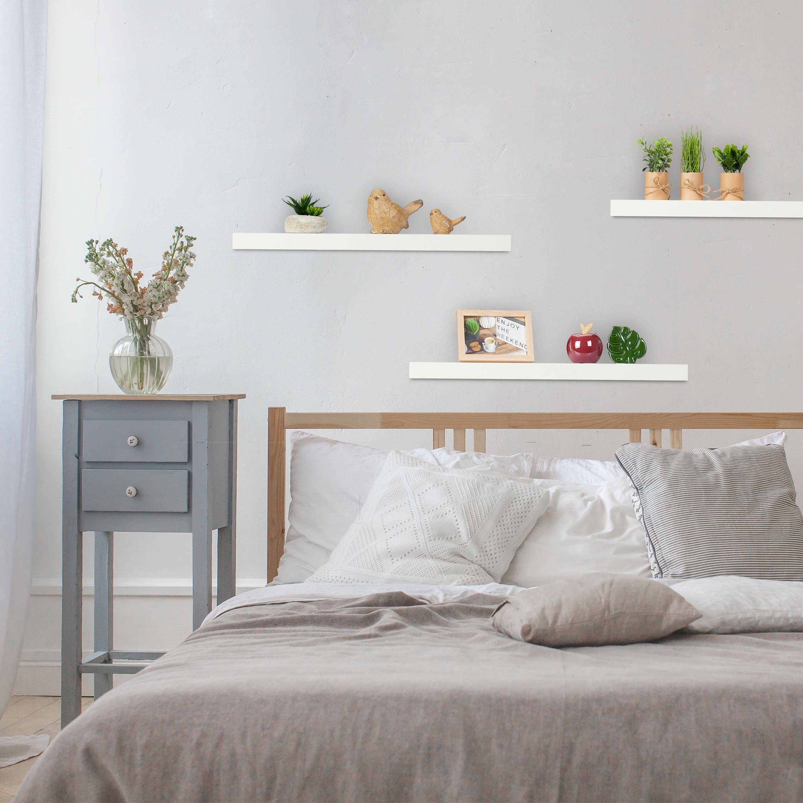 relaxdays Wandregal im 3er Set günstig online kaufen
