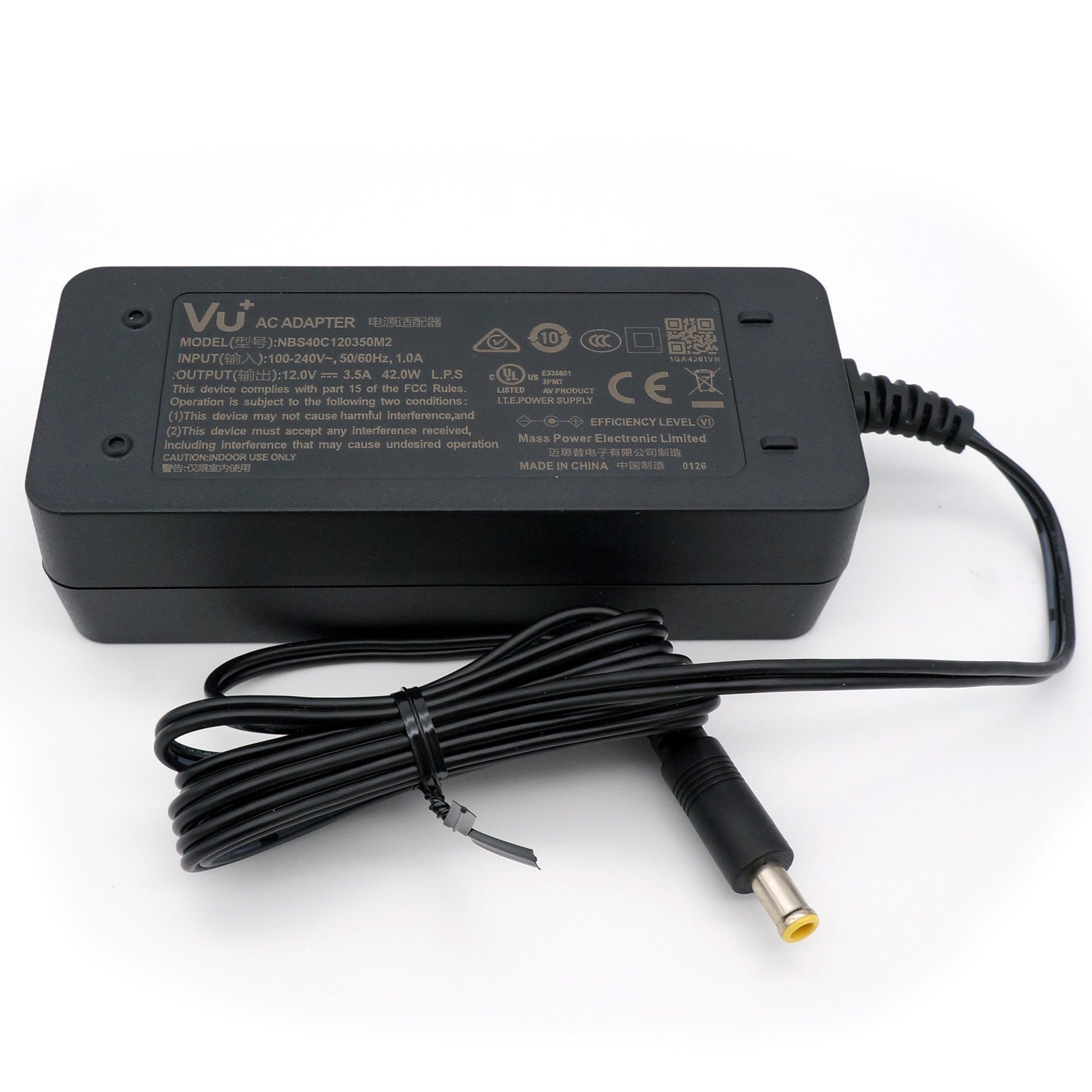 Netzteil / Uno 12V SAT-Receiver Original SE für VU+ Power supply 3,5A VU+ 4K