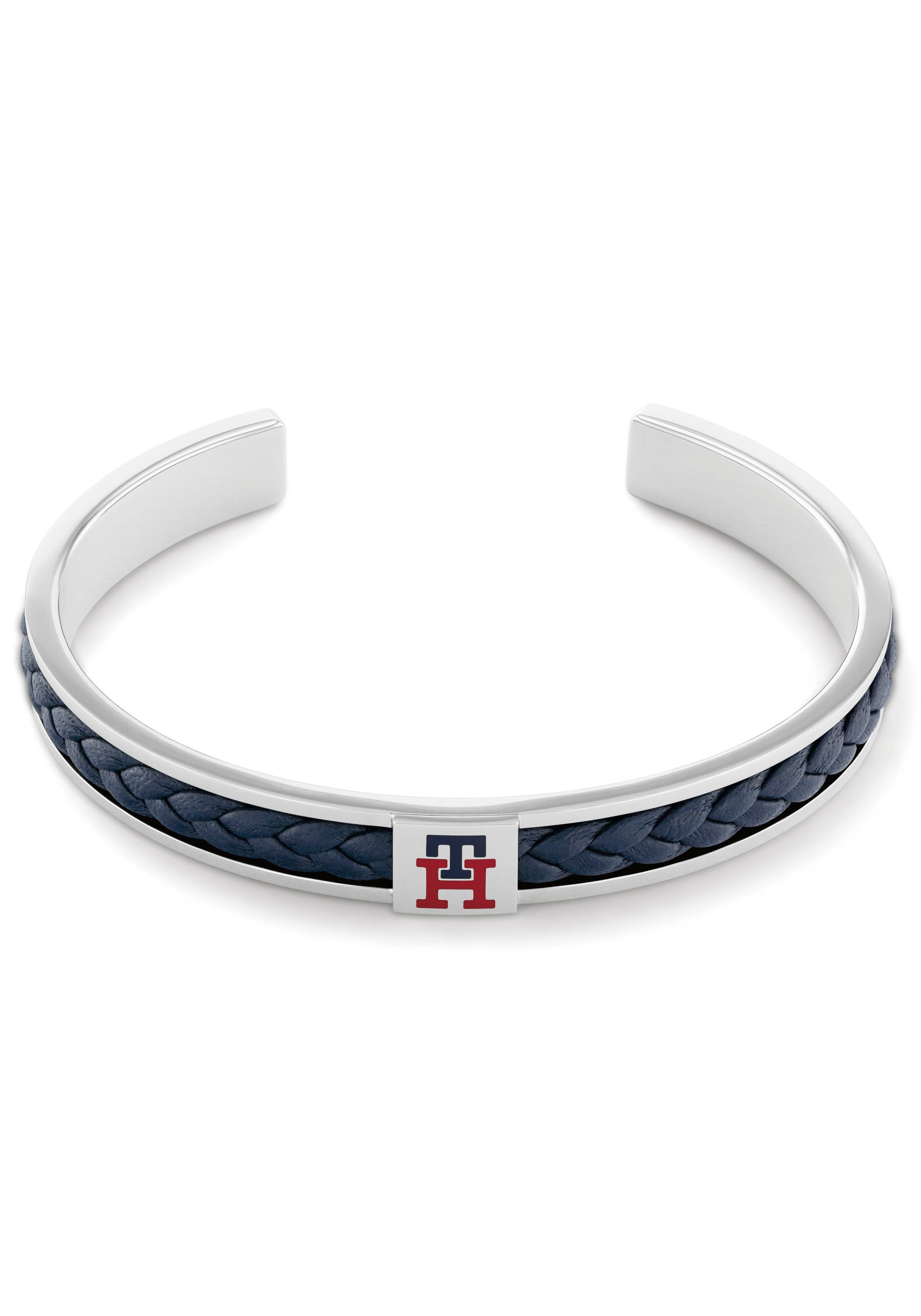 Tommy Hilfiger Armreif Schmuck Edelstahl Armschmuck Armreif, zu Hoodie, Shirt, Jeans, Sneaker, Tommy Jeans! blau-edelstahlfarben | Edelstahlarmbänder