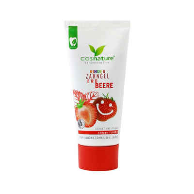 cosnature Zahnpasta Cosnature Zahnpasta-Gel für Kinder 0-6 Jahre mit Erdbeergeschmack 60ml