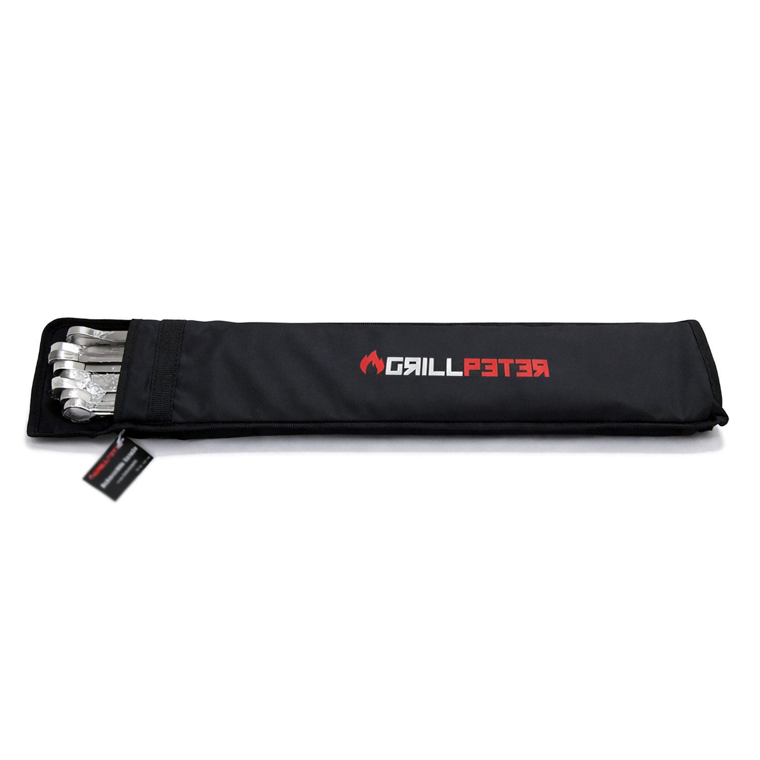 Grillpeter Schaschlikspieße Grillpeter Schaschlik Spieße Schampura Edelstahl 20 Stück 50cm