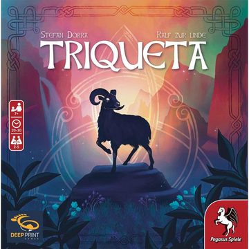 Pegasus Spiele Spiel, Familienspiel 57810E - Triqueta Deep Print Games English Edition GB, Familienspiel