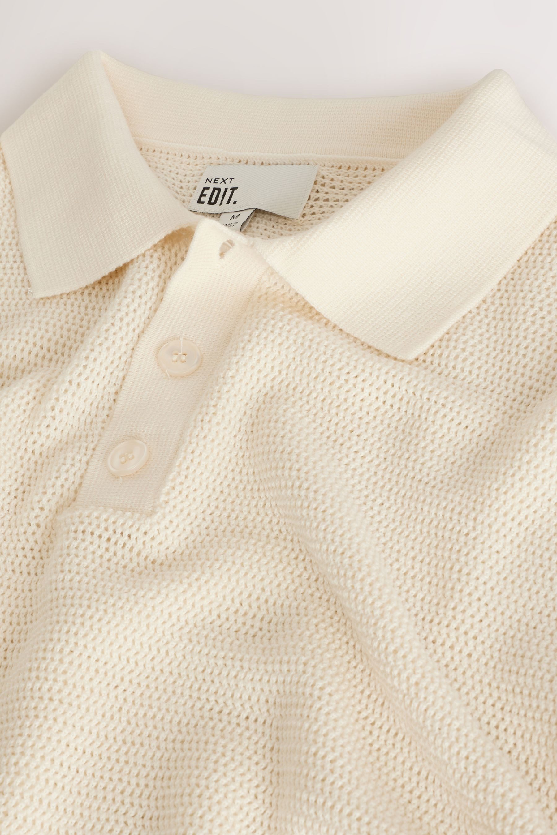 Next Poloshirt EDIT Regular Fit Offenes Strick-Polohemd (1-tlg) günstig online kaufen