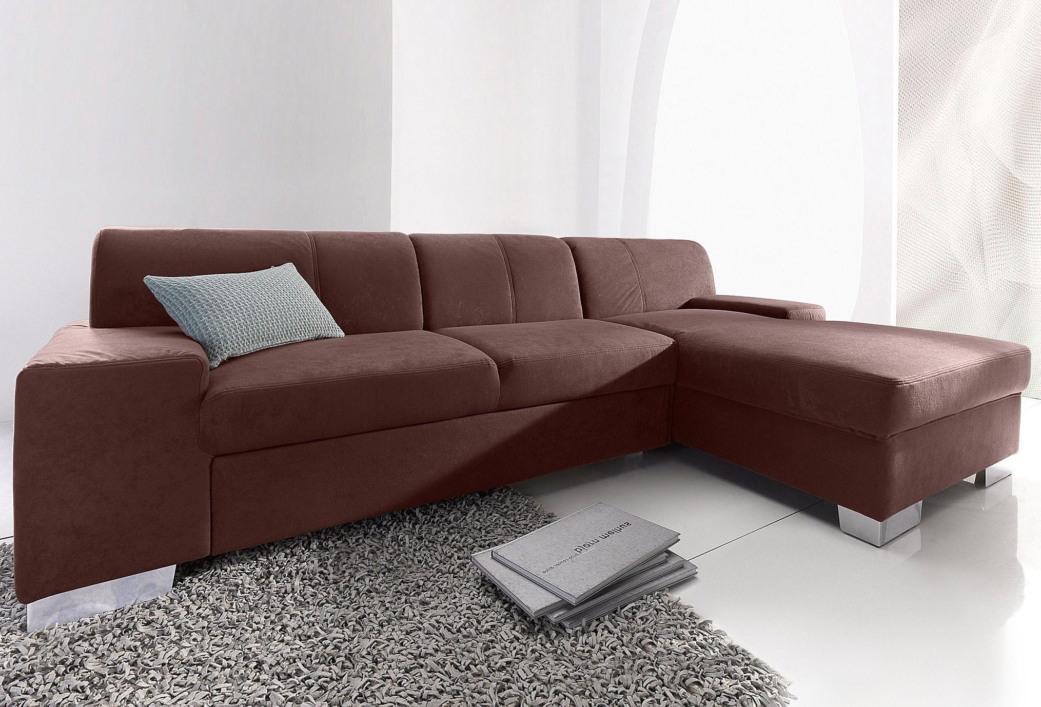 DOMO collection Ecksofa "Star, zeitlose Formensprache, elegante Optik, L-Fo günstig online kaufen