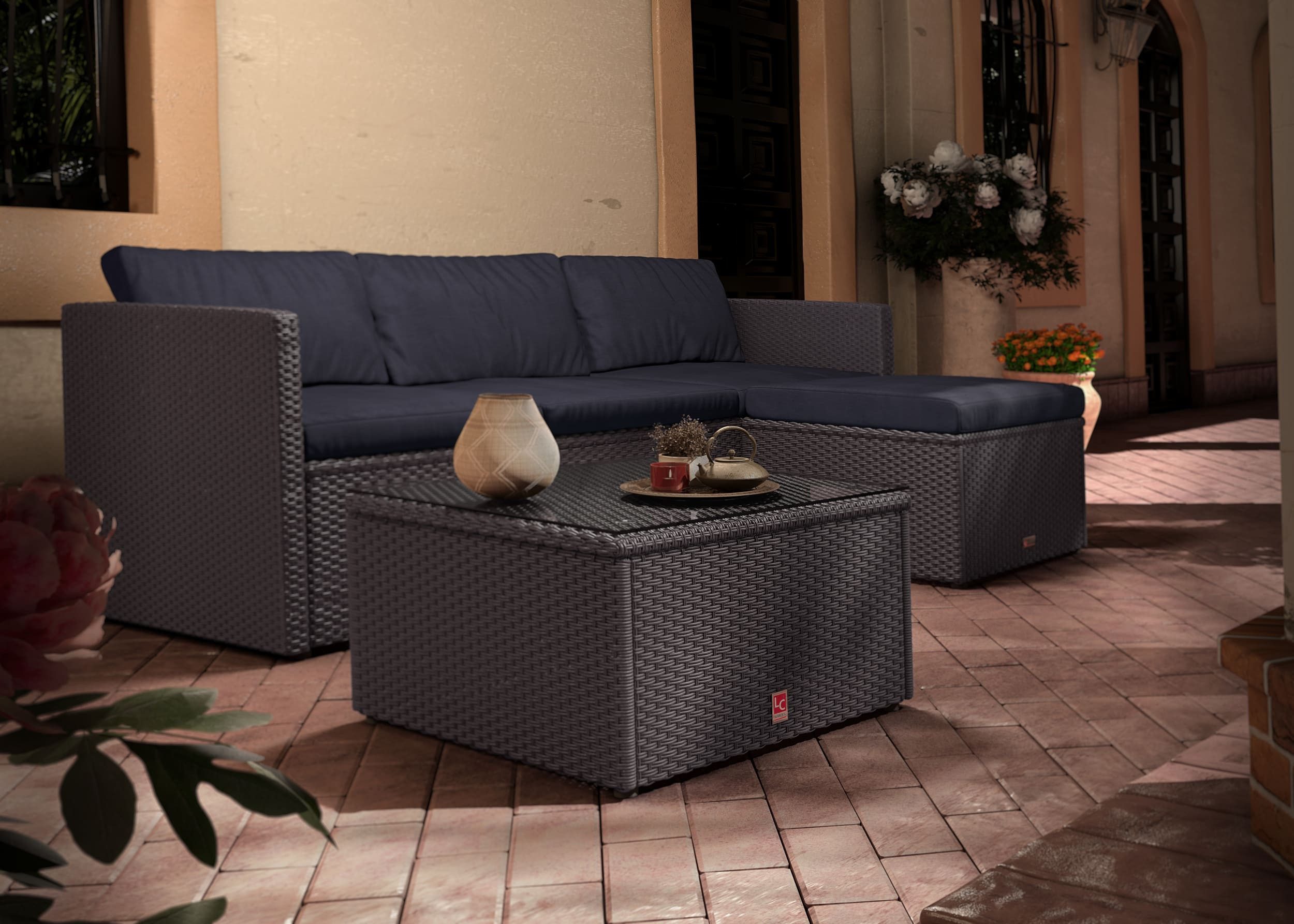 LC Garden Gartenlounge-Set Loungino« Poly Rattan günstig online kaufen