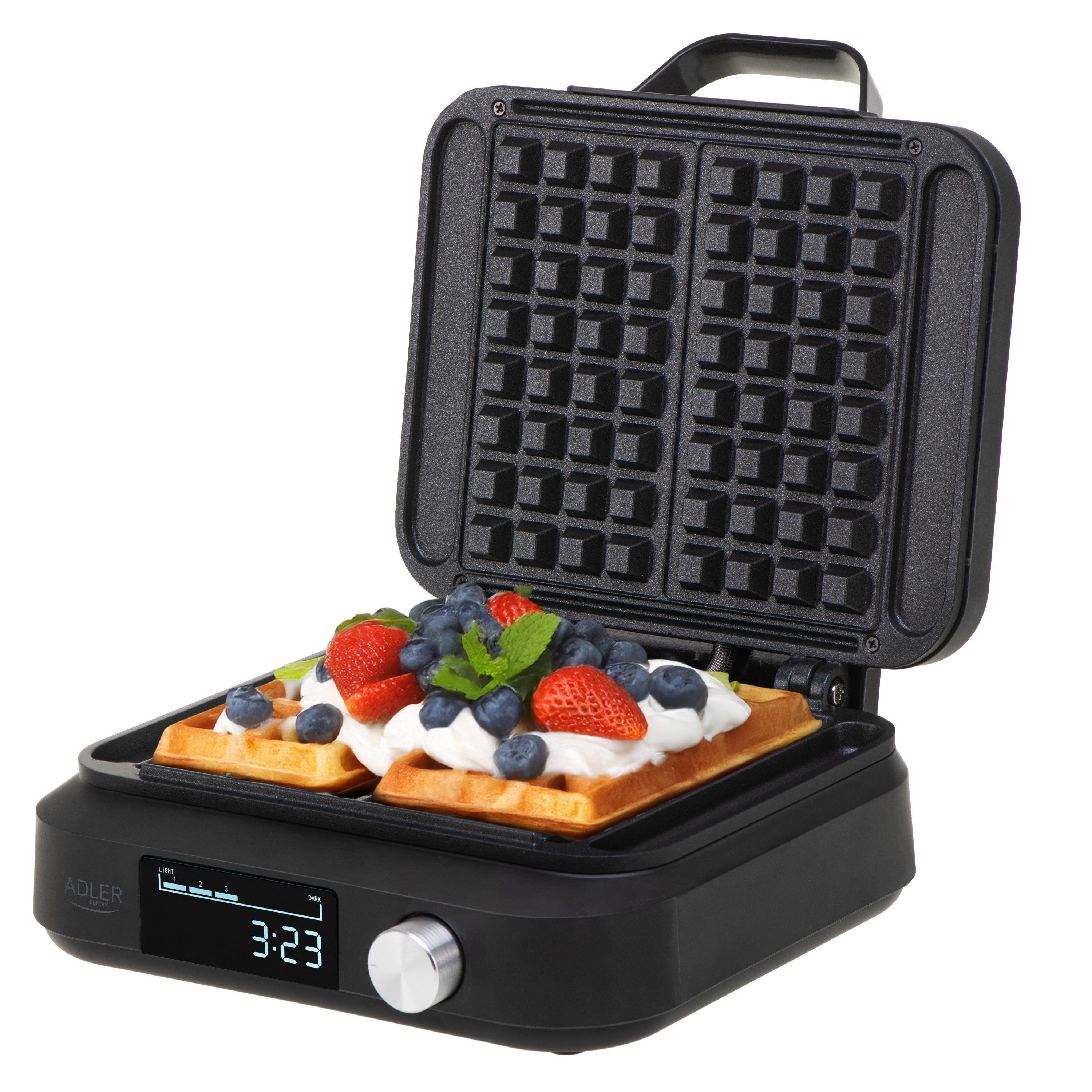 Adler Waffeleisen Waffeleisen Waffelautomat Belgische Waffeln Wafflemaker Adler AD 3087, 2200 W