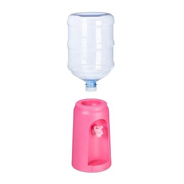 relaxdays Getränkespender Wasserspender mit Tank, Pink