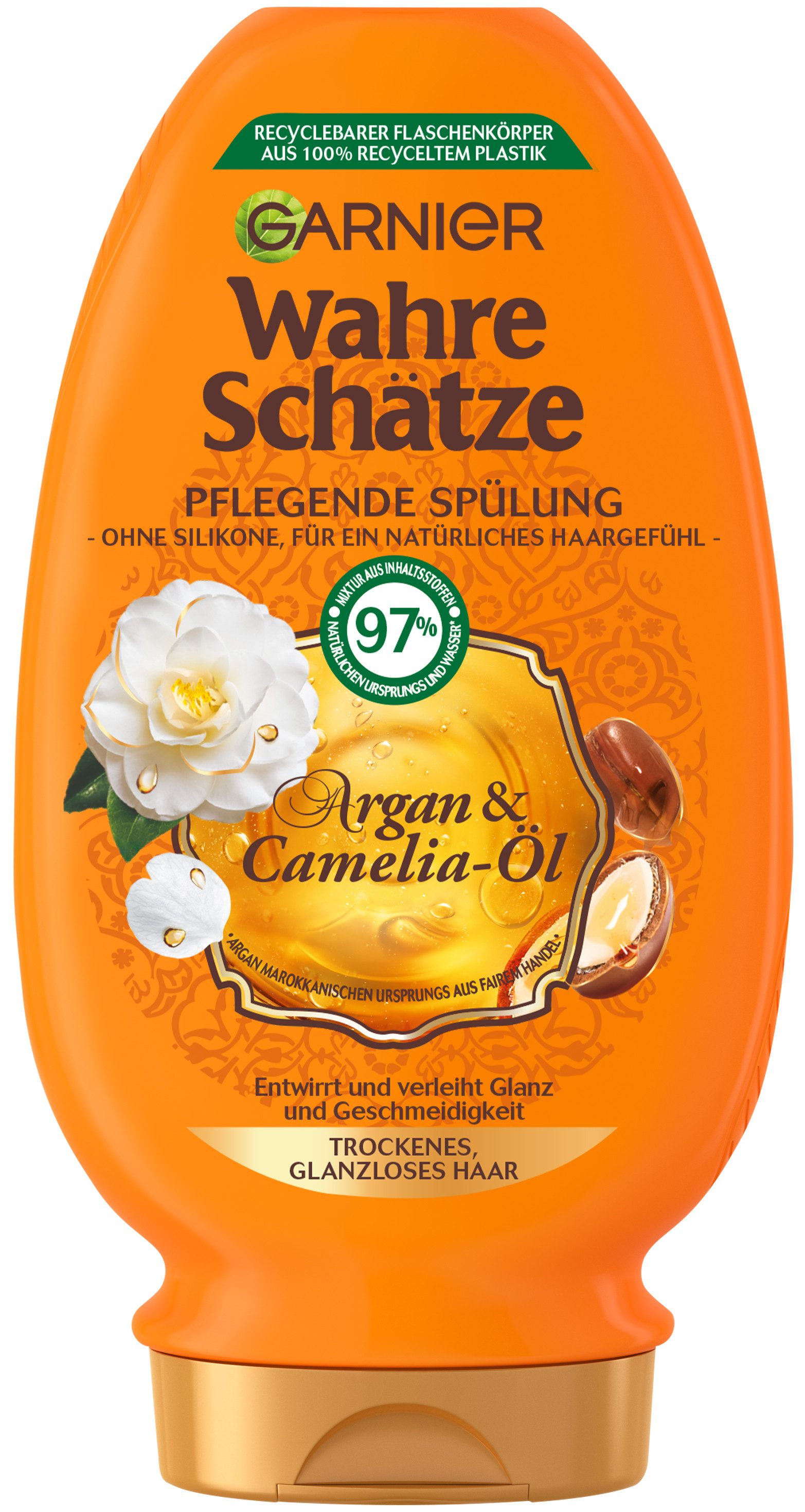 GARNIER Haarspülung Garnier Wahre Schätze Spülung Argan & Camelia-Öl (6er Packung), Packung, 6-tlg.