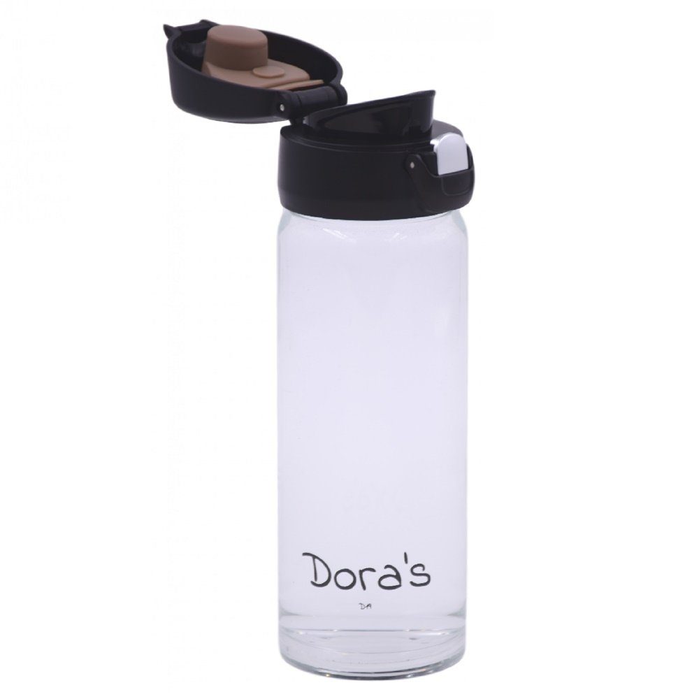Dora's Coffee-to-go-Becher Glasbecher mit Bezug 450 ml Kaffee