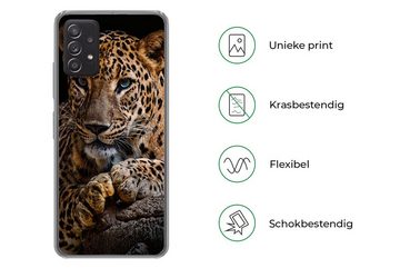 MuchoWow Handyhülle Wildtiere - Panther - Porträt - Schwarz - Tiere, Handyhülle Telefonhülle Samsung Galaxy A33