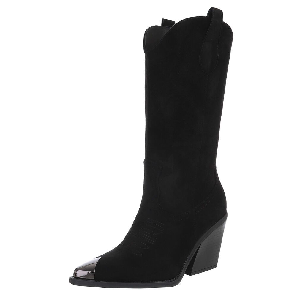 Ital-Design Elegante Damenstiefel mit Spitzenausstattung für günstig online kaufen