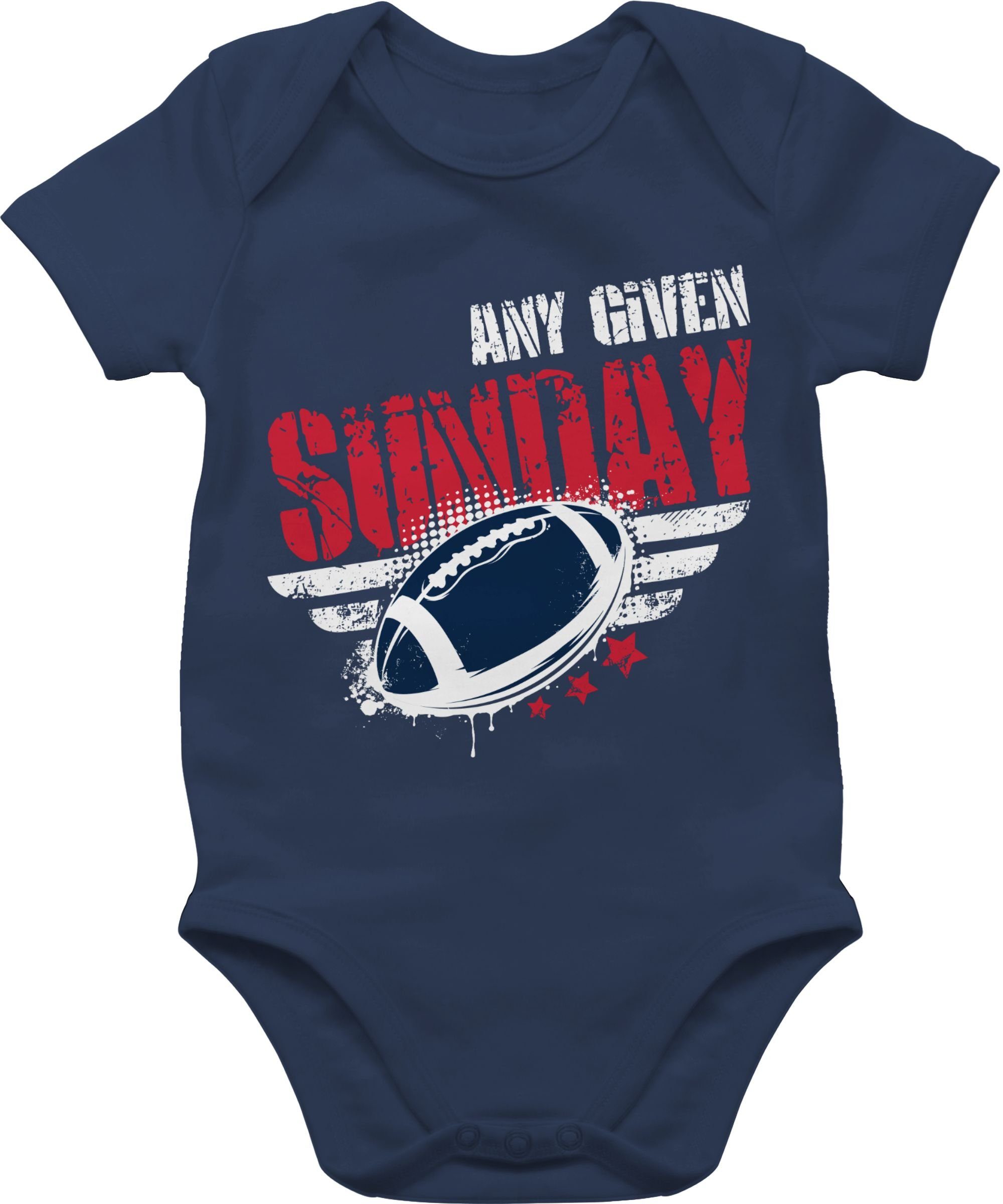 Shirtracer Shirtbody Any Given Sunday Football New England Sport & Bewegung Baby 1 Navy Blau