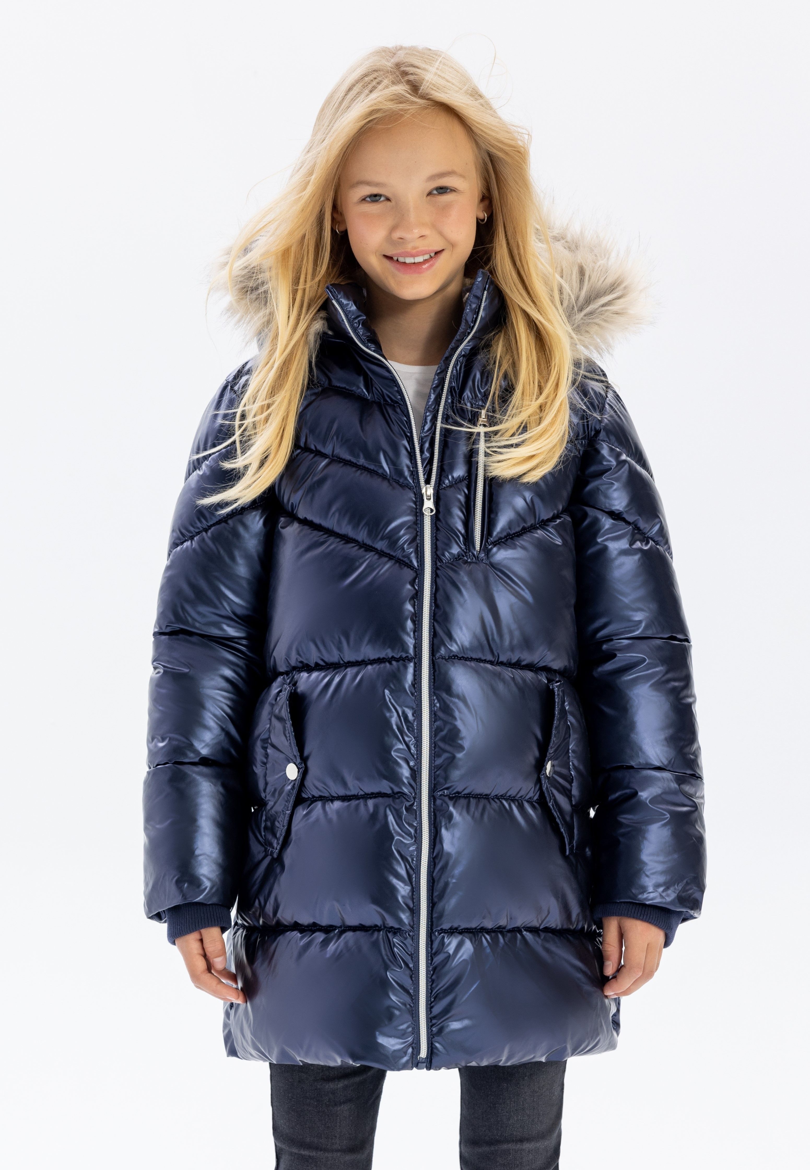 MINOTI Winterjacke Gefütterte Jacke im Metallic-Look, günstig online kaufen