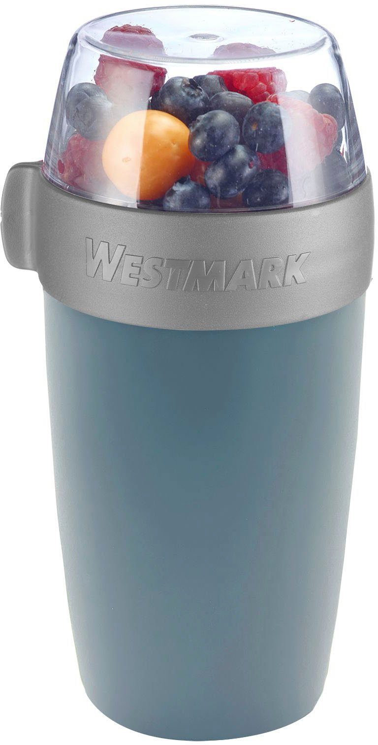 WESTMARK Mehrwegbecher, Kunststoff, (1-tlg), Müslibecher, 700 ml, Made in Germany blau