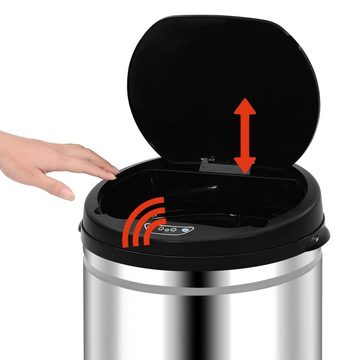 vidaXL Mülleimer Mülleimer Abfalleimer Abfallbehälter Automatischer Sensor 30 L Edelsta