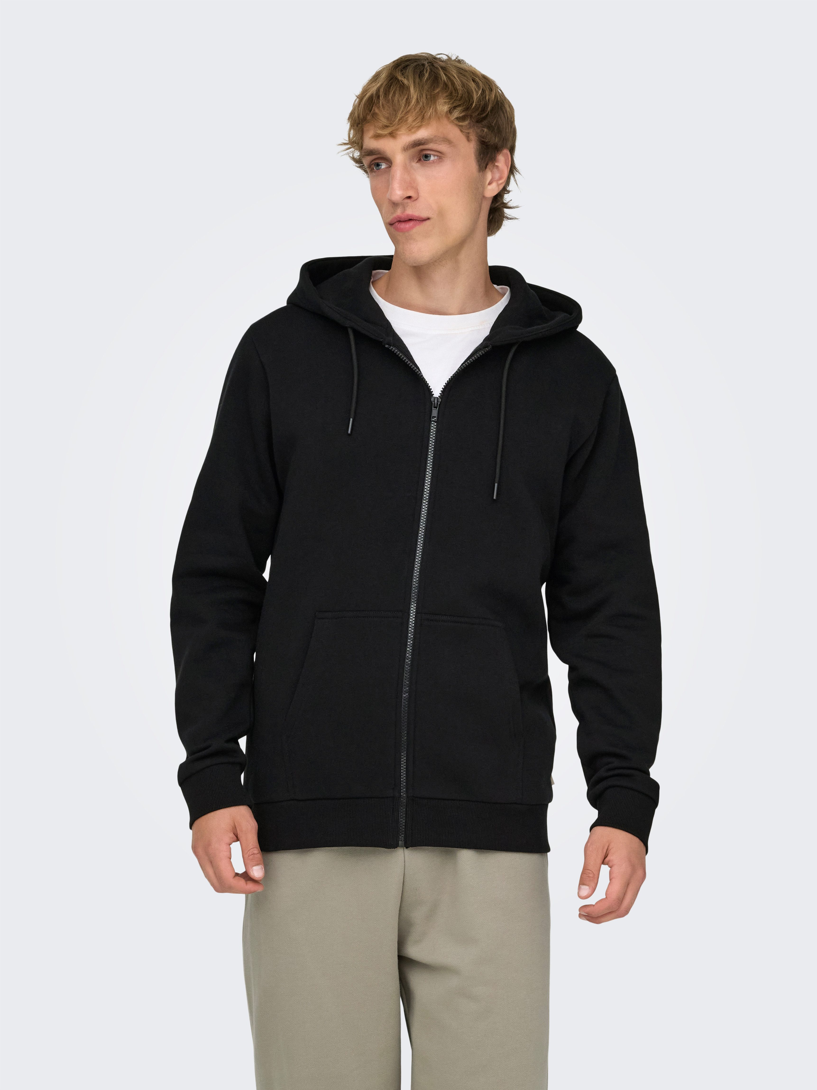ONLY & SONS Kapuzensweatjacke CERES LIFE ZIP THR. HOODIE SWEAT günstig online kaufen