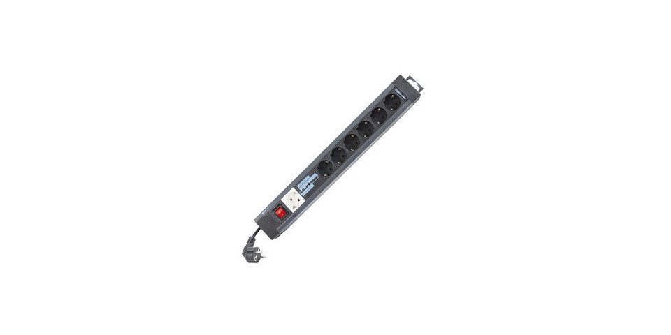 REV Ritter GmbH REV Steckdosenleiste Supraline 7-fach 3,1 m Steckdosenleiste, Masterslave