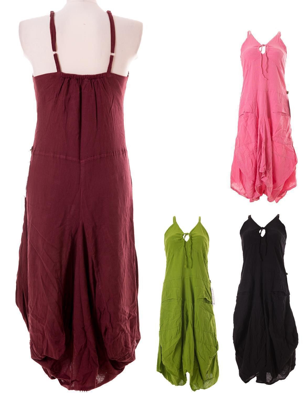 Vishes Ballonkleid Lagenlook Ballonkleid mit verstellbaren günstig online kaufen