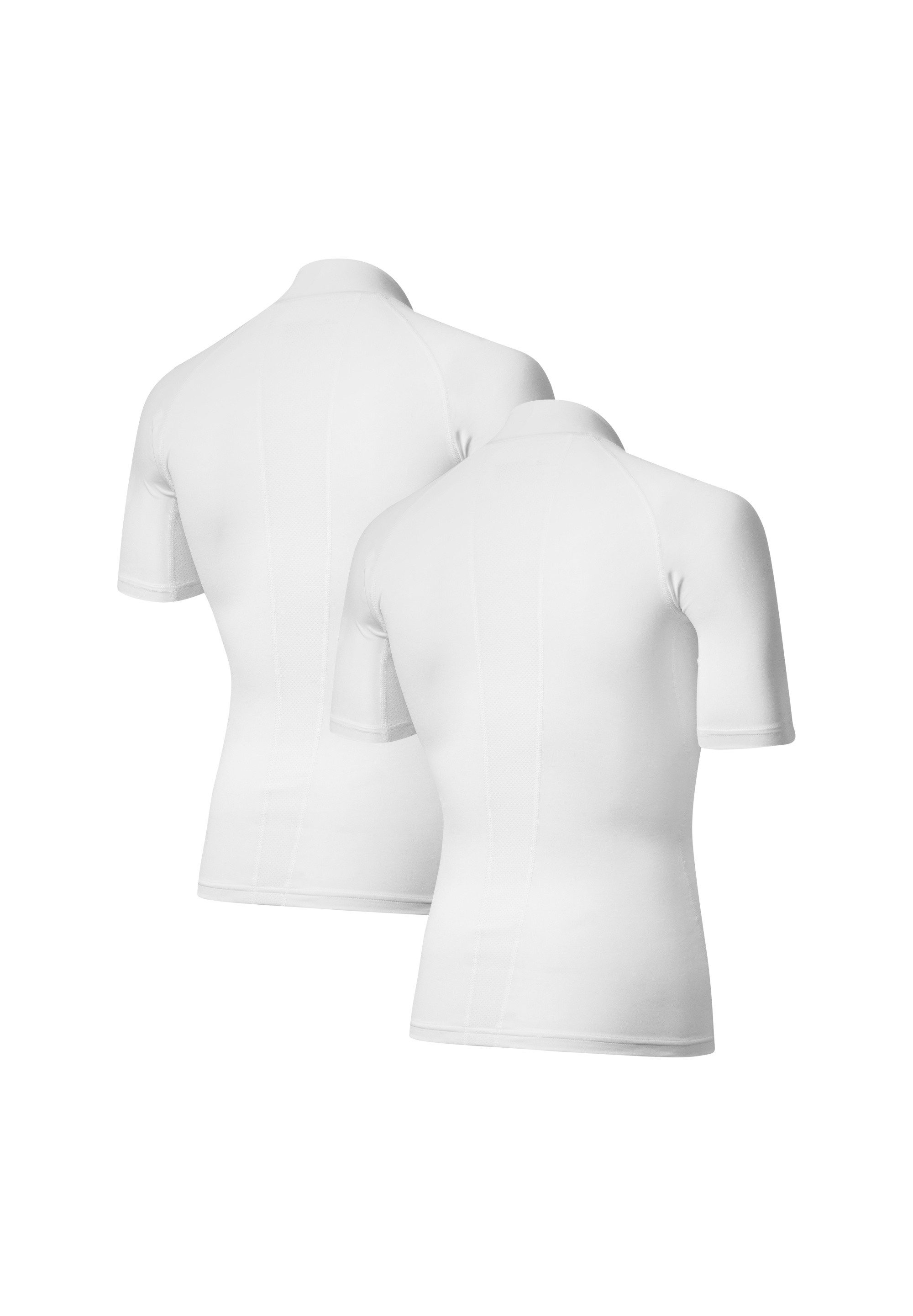 DANISH ENDURANCE Businessshirt Compression SS (2-St) Herren Kompressions-Kurzarm, Atmungsaktiv & Schnelltrocknend