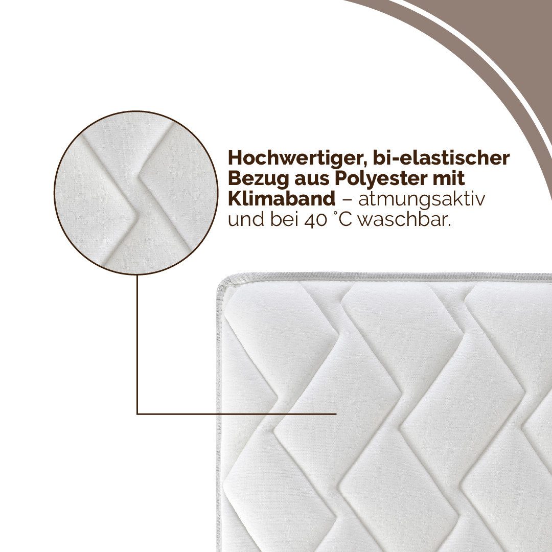Komfortschaummatratze Komfortschaummatratze Airy Form 23, Matratze in diversen Größen, DI QUATTRO, 23 cm hoch, Die Matratze, die atmet! - besonders atmungsaktiv – Bild 4 von 5