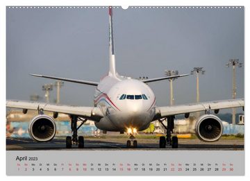 CALVENDO Wandkalender Welt der Flugzeuge - Faszination Luftfahrt 2023 (Premium, hochwertiger DIN A2 Wandkalender 2023, Kunstdruck in Hochglanz)