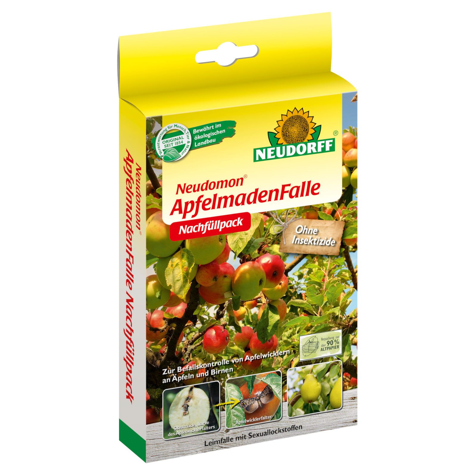 Neudorff Klebefalle Neudomon ApfelmadenFalle Nachfüllpack