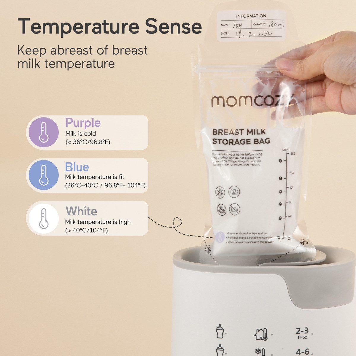 Momcozy Elektrische Milchpumpe Disposable Milk Storage Bag – Bild 5 von 5