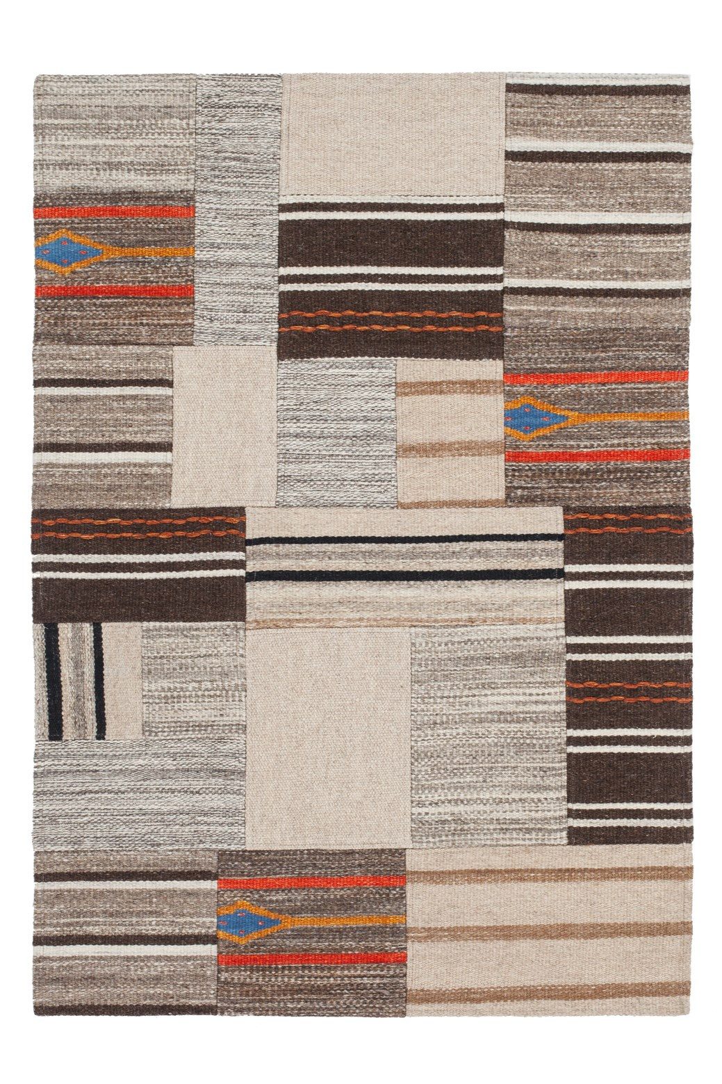 Kayoom Teppich Radical 220, rechteckig, Höhe: 15 mm, Handgewebter Jacquard-Kilim, hochwertige Materialmischung
