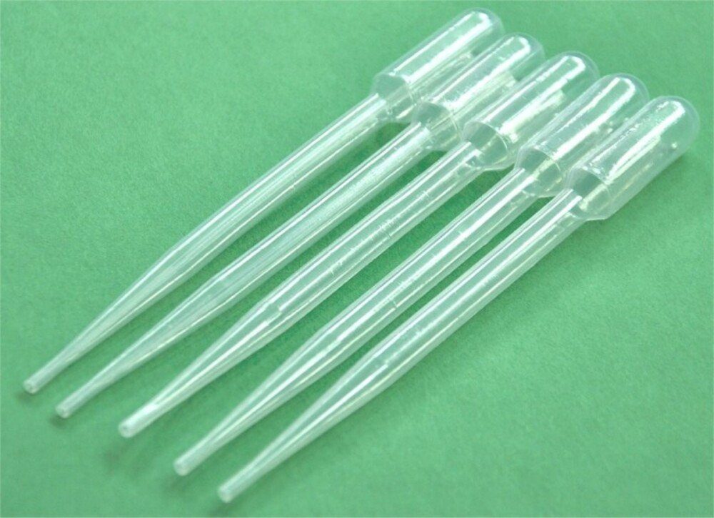 Winlab Experimentierkasten Tropfpipetten aus Polyethylen Vol. 3,5ml, 5 Stück