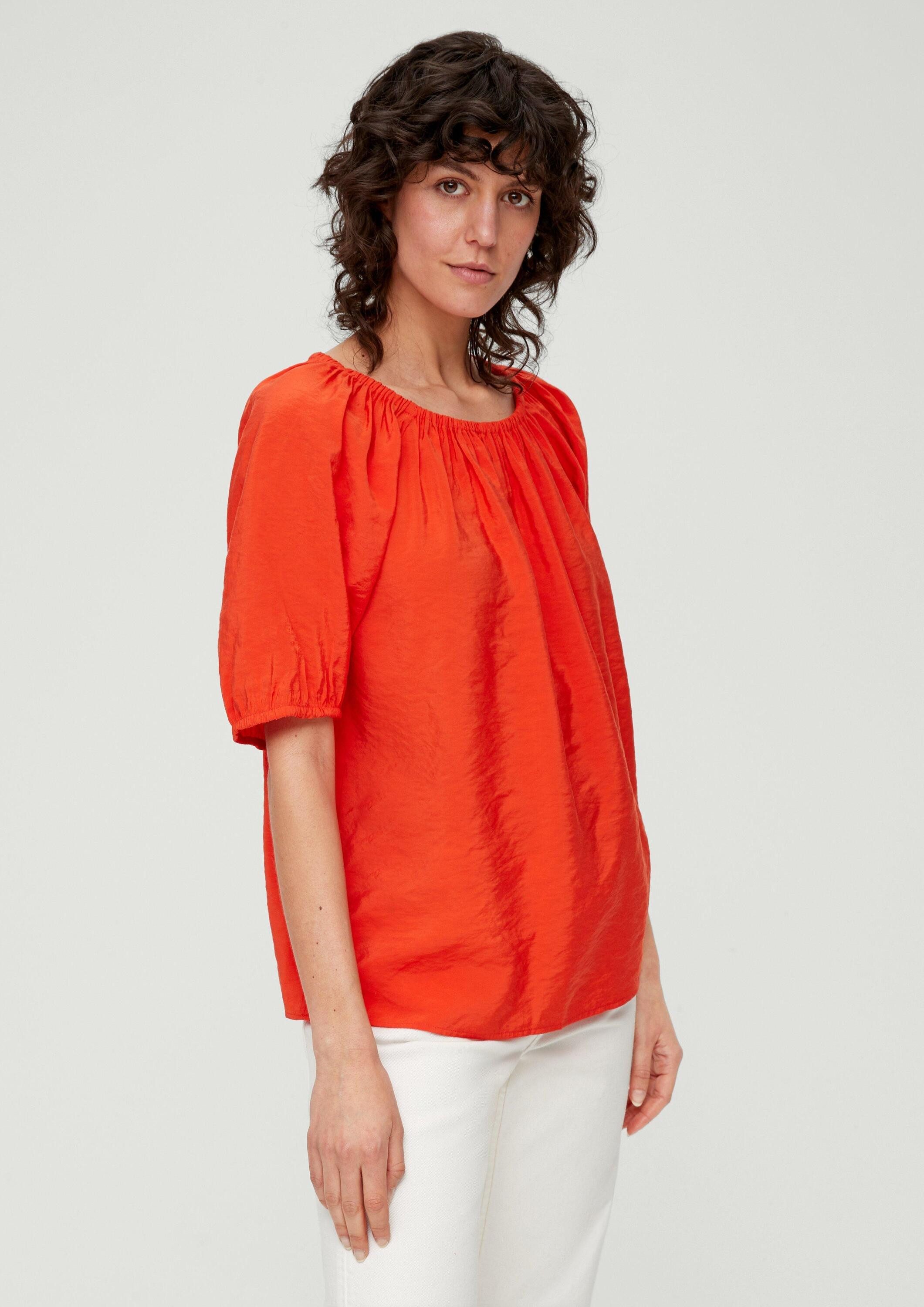s.Oliver Kurzarmbluse Bluse Bluse aus Modalmix