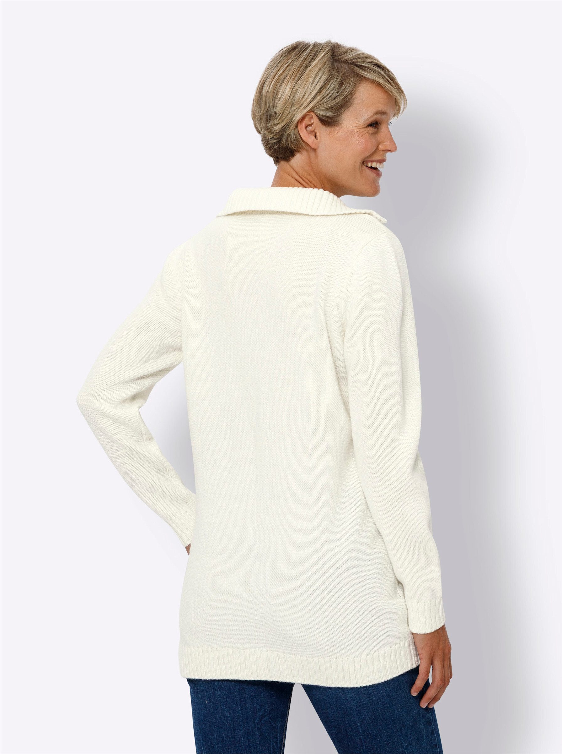 Sieh an! Strickpullover Longpullover günstig online kaufen
